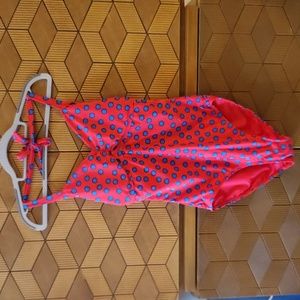 Blue dots swimming one piece